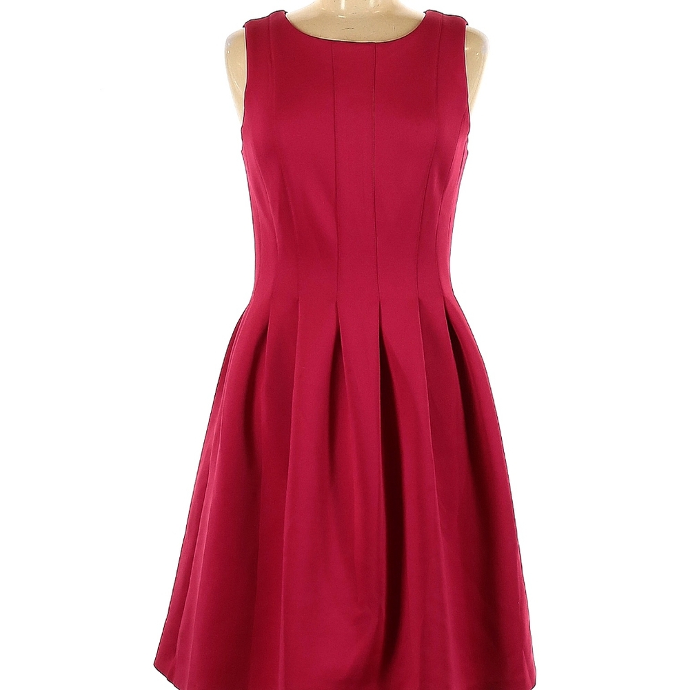Calvin Klein Sleeveless Seamed Fit & Flare Dress